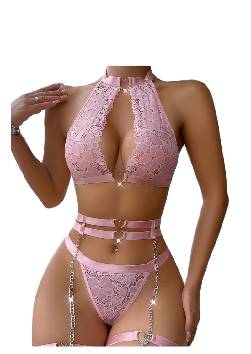 Lingerie - Sexy Lingerie Set Push Up Lace