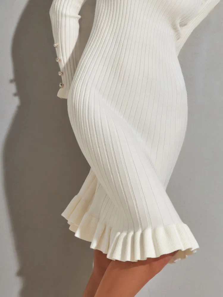 Women's Ribbed Knit Long Sleev - đánh giá và giá Bodycon Long Sleeve Ribbed Dress
