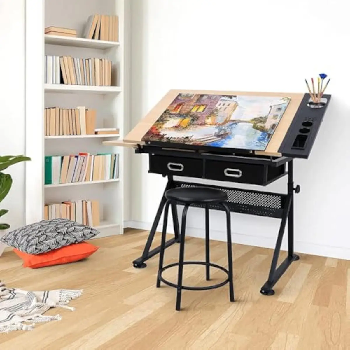 Adjustable Drafting Desk with  - đánh giá và giá Tops
