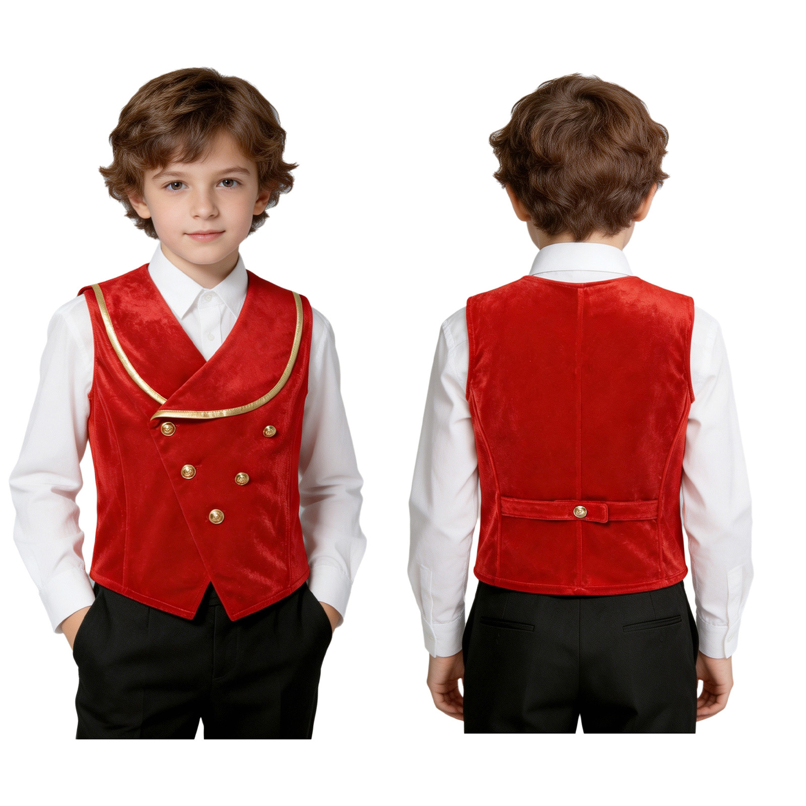 Kids Boys Medieval Velvet Vest - đánh giá và giá Dresses