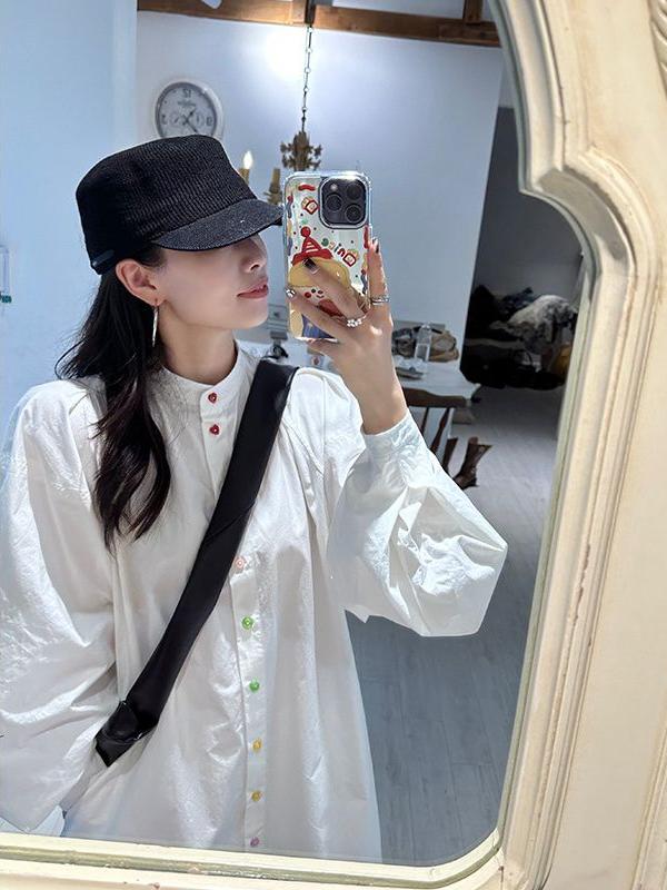 plus Size Women's Long Sleeve  - đánh giá và giá Korean Style A Line Shirt Dress