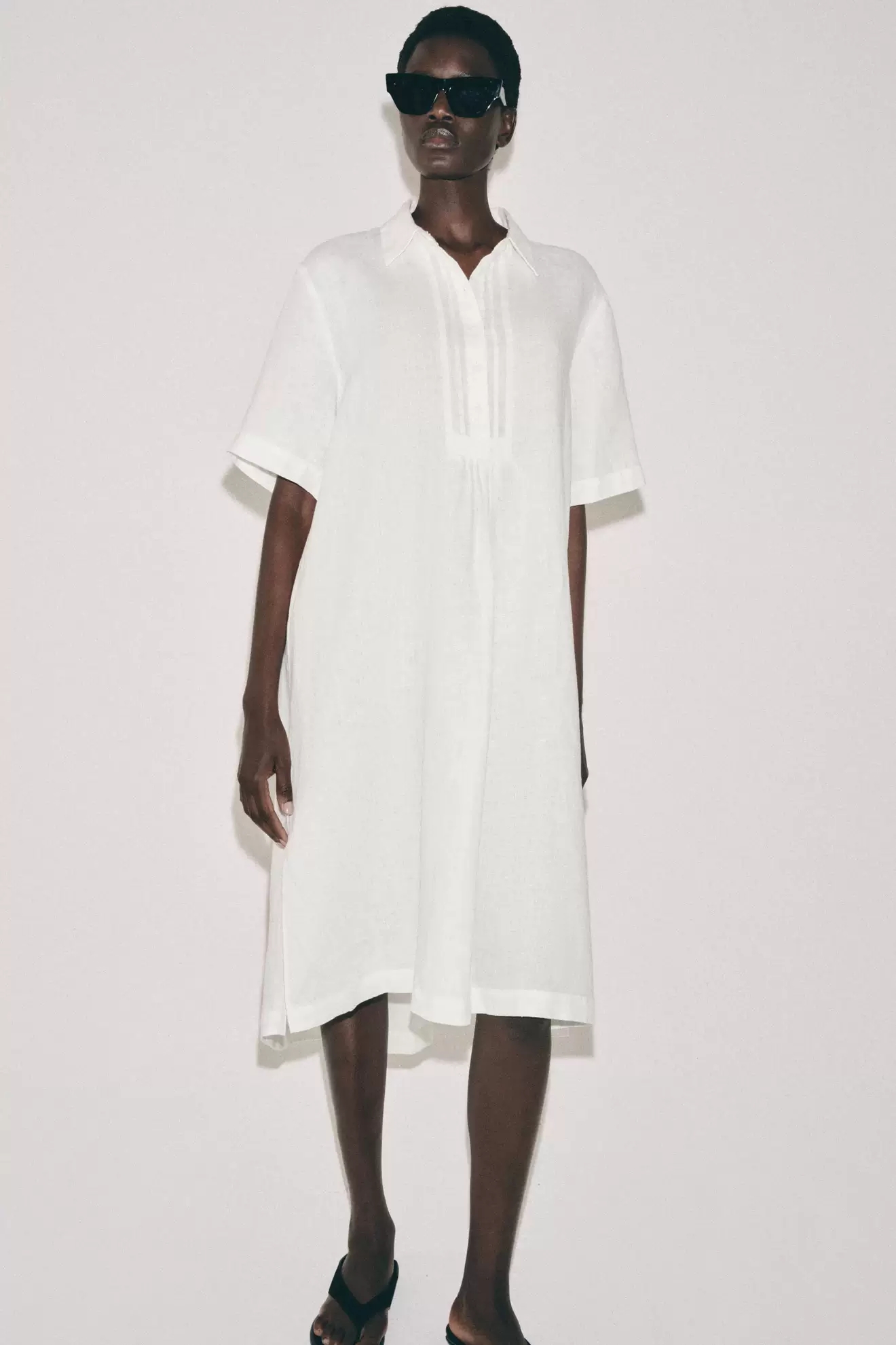 New Summer Women's Shirt Dress - đánh giá và giá Casual Loose Linen Shirt Dress