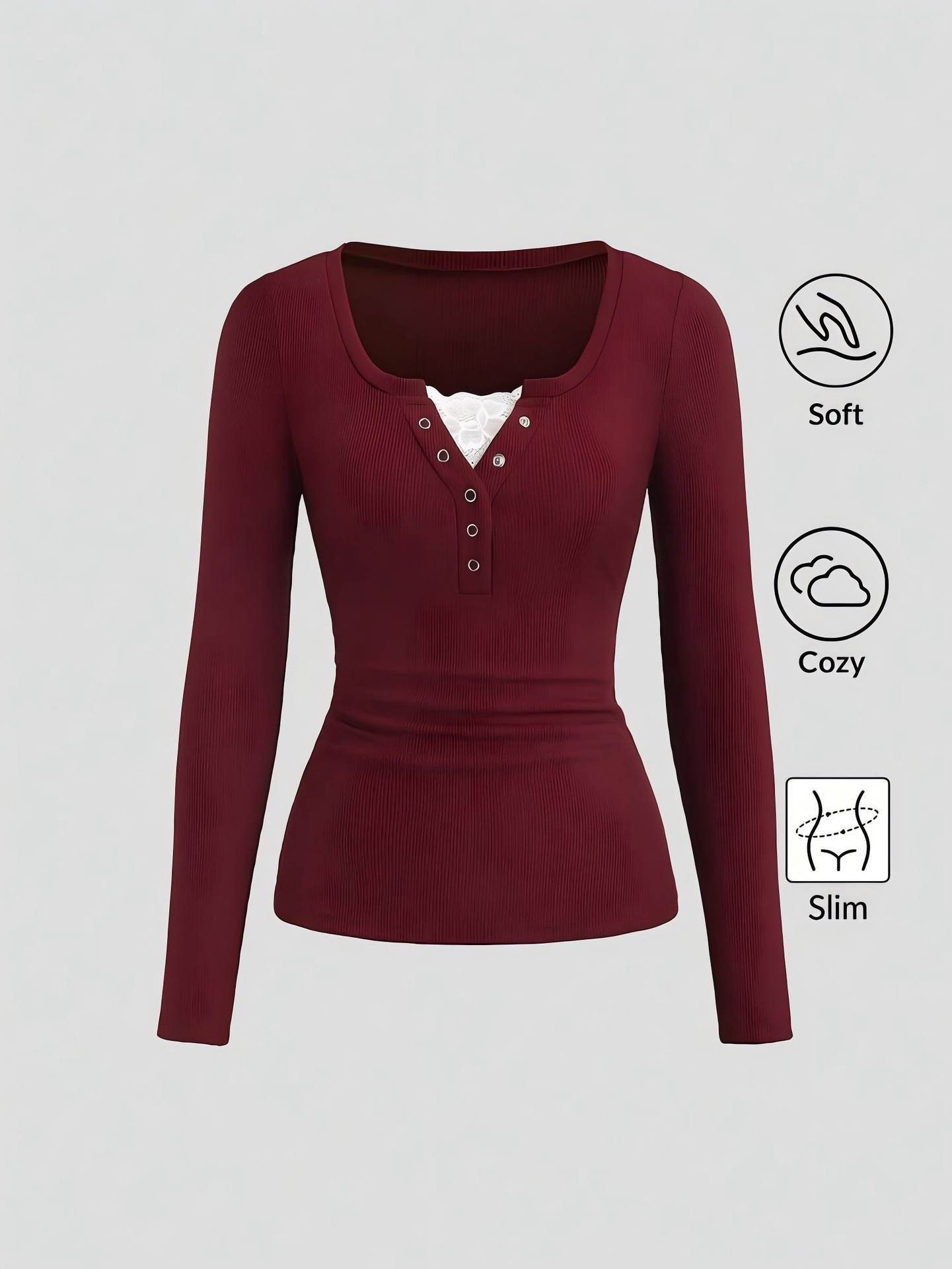 Women American Henley V Neck B - đánh giá và giá Blouses