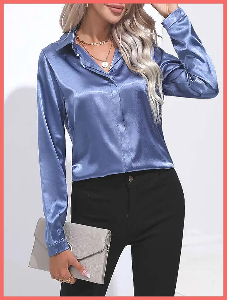 2025 Spring Summer Satin Shirt - đánh giá và giá Blouses