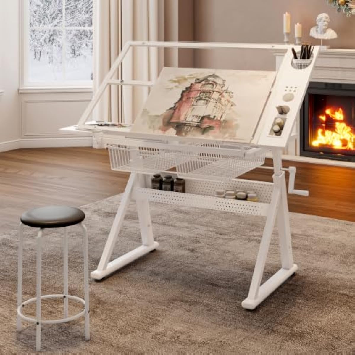 Adjustable Drafting Desk with  - đánh giá và giá Tops