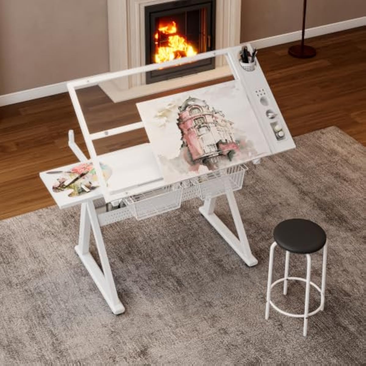 Adjustable Drafting Desk with  - đánh giá và giá Tops