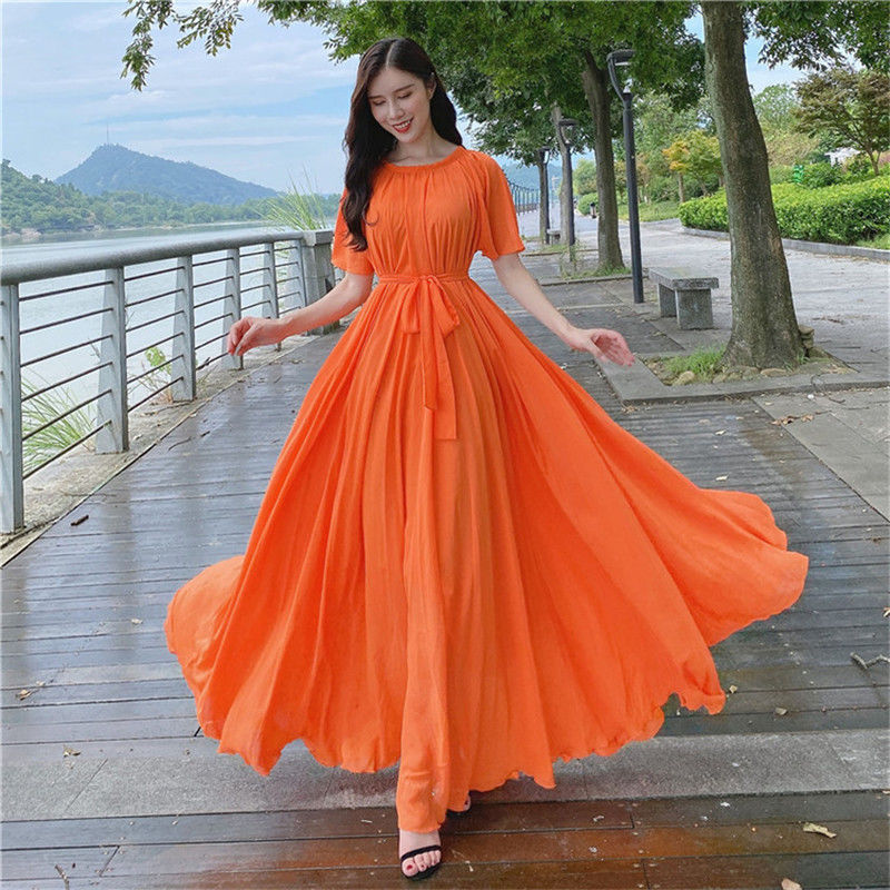 2023 New Women Summer Dress La - đánh giá và giá French Vintage Floral Midi Dress