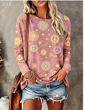Women Long Sleeve T‑Shirt Hipp - đánh giá và giá Blouses