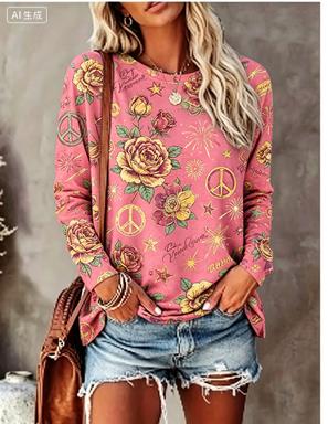 Women Long Sleeve T‑Shirt Hipp - đánh giá và giá Blouses