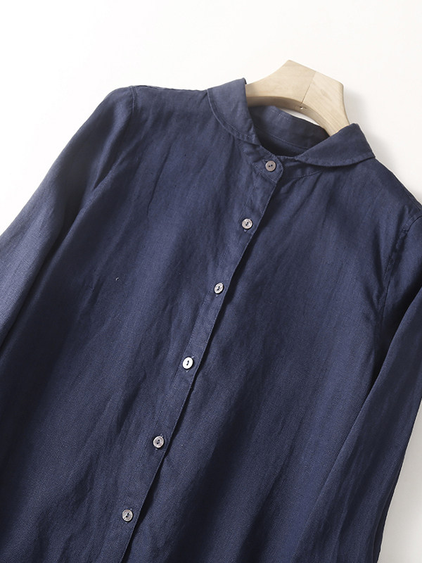 Casual Cotton Linen Loose Shir - đánh giá và giá Casual Loose Linen Shirt Dress