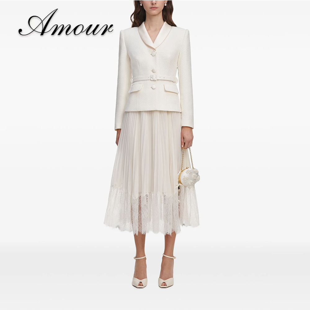 Amour Customized Two‑Piece For - đánh giá và giá Tweed Two Piece Blazer Dress