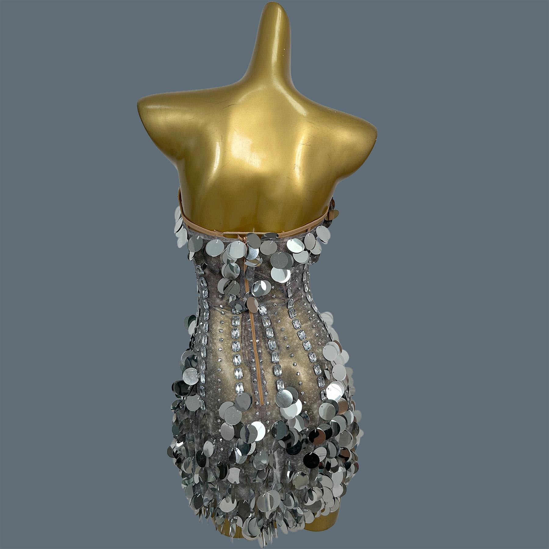 Women Strapless Sparkly Rhines - đánh giá và giá Sparkly Rhinestone Club Party Dress