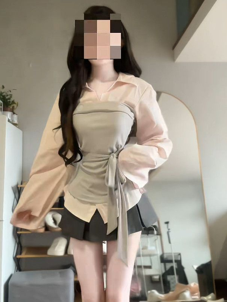 Women's plus Size Korean Style - đánh giá và giá Korean Style A Line Shirt Dress