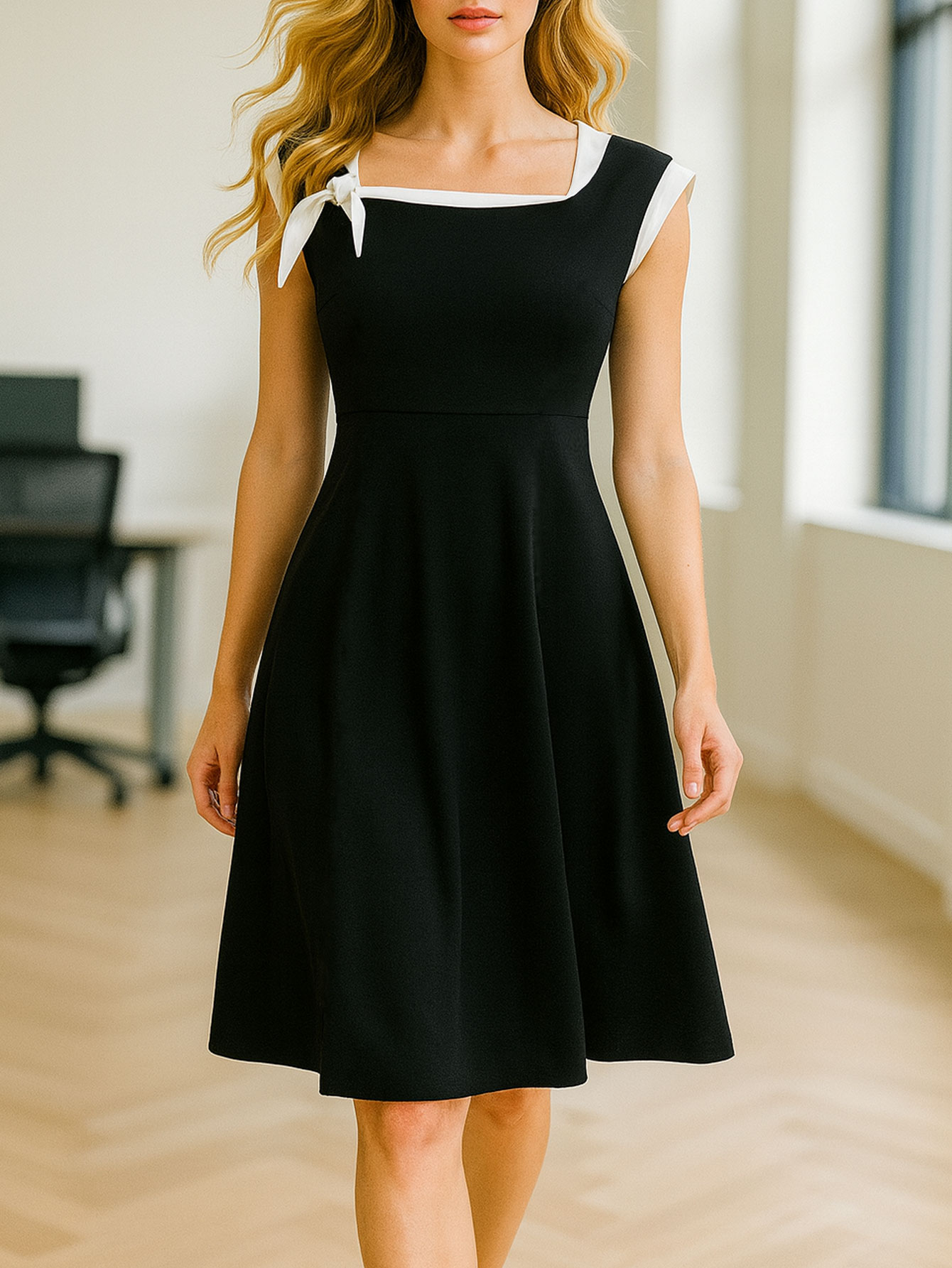 Womens Sleeveless Elegant Summ - đánh giá và giá French Vintage Floral Midi Dress