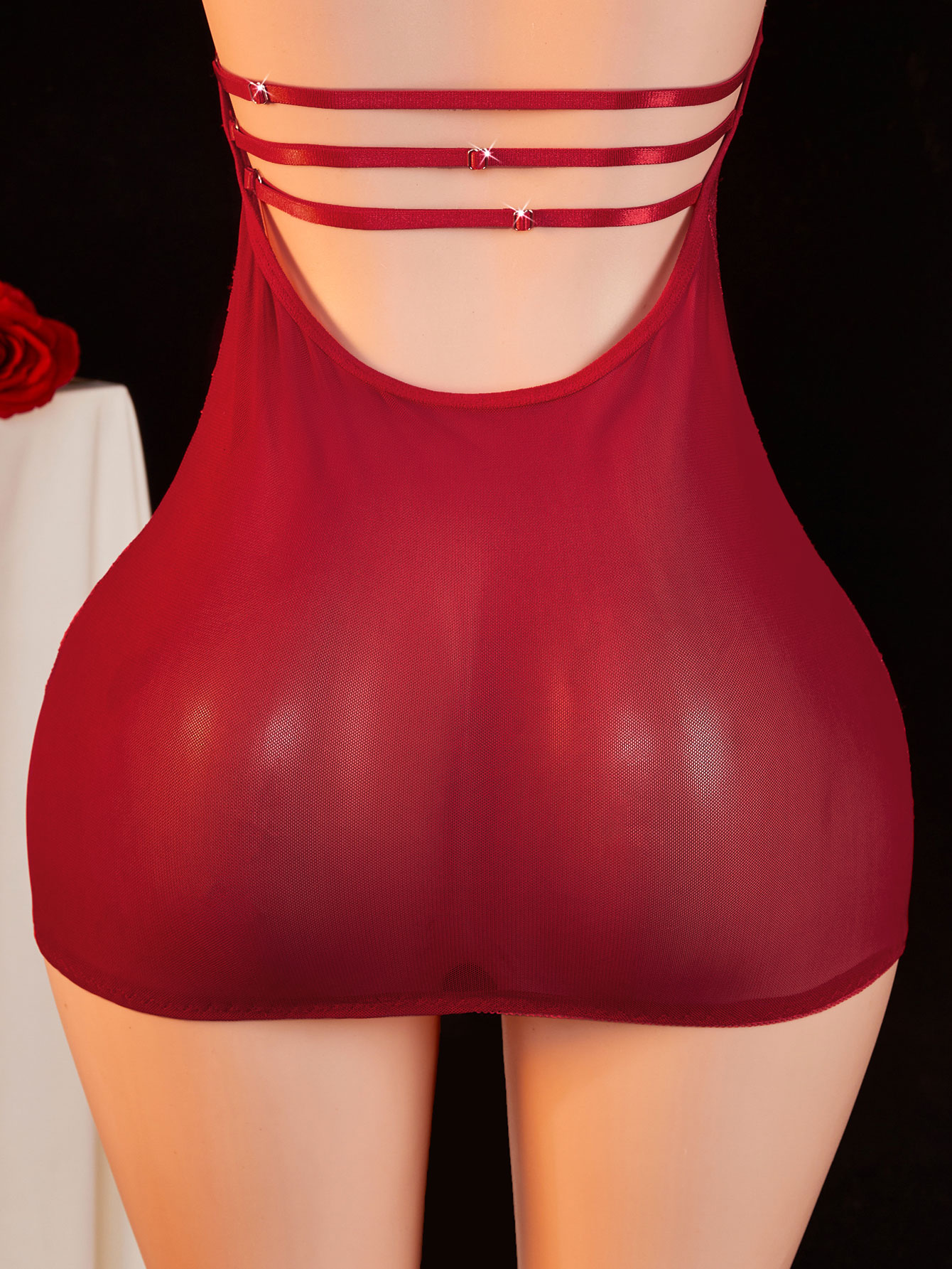 Sheer Lace Babydoll Women Halt - đánh giá và giá Sexy Mesh Sheer Bodycon Dress