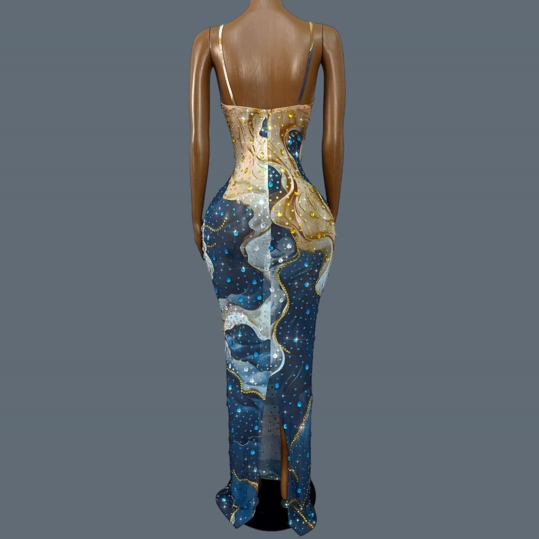 Sexy Women Sparkly Rhinestone  - đánh giá và giá Sparkly Rhinestone Club Party Dress